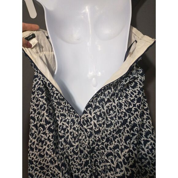J. Crew strapless navy blue dress size 6 - Picture 4 of 5